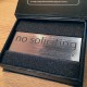 Brushed Silver "No Soliciting" Sign